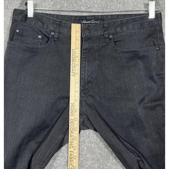 Kenneth Cole Oritt Straight Leg Jeans Mens Size 34x34 Stretch Charcoal Gray - Picture 14 of 16